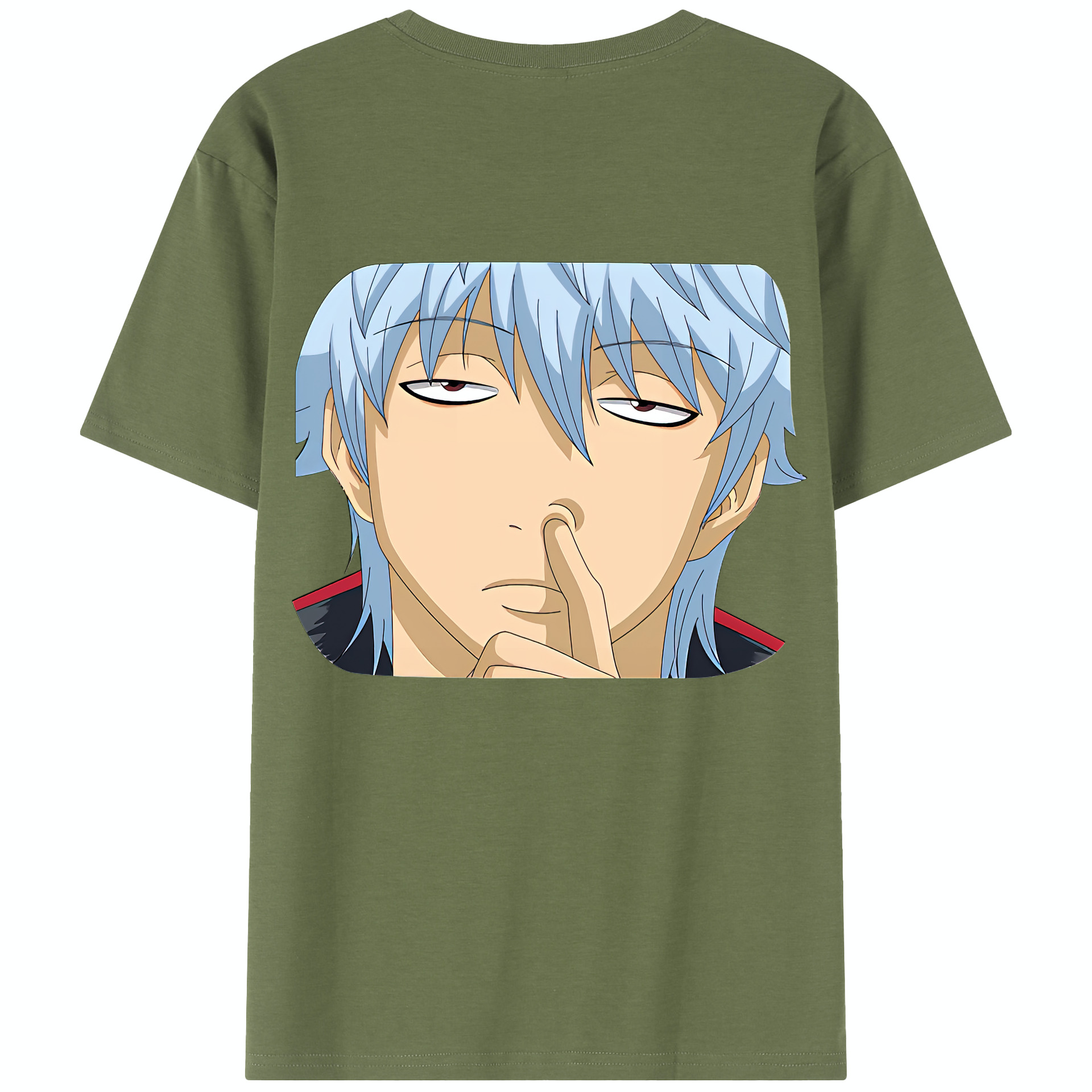 （画像用） ぎんたま 坂田銀時（さかたぎんとき） 神楽 志村新八（しむら しんぱち） GINTAMA Sakata Gintoki Kagura Shimura Shinpachi 綿100％半袖Tシャツ（背面プリント）